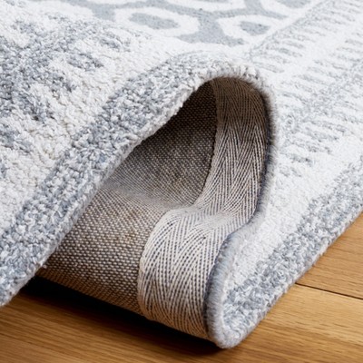 Capri Ivory and Grey Hand-Tufted Wool Area Rug