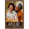 PosterPalooza | Photo Size Textured Gold Picture Frame - UV Acrylic, Foam Board Backing, Hanging Hardware - 2 of 4