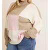 Women's Colorblock Oversized Sweater - Plus - GILLI - 3 of 4