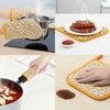 REGALWOVEN Heat Resistant 4 Piece Oven Mitts and Pot Holders Set for Kitchen Use - 4 of 4