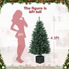 Whizmax 4.5ft Artificial Full Christmas Tree, Unlit Premium Hinged Xmas Pine Tree with PVC Branch Tips,Perfect for Christmas Decoration,Party,Holiday - 4 of 4