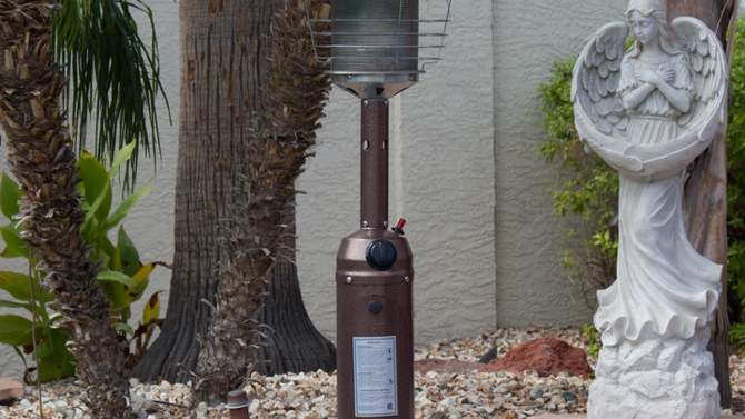 Portable Hammered Finish Patio Heater - Golden Bronze - AZ Patio Heaters, 2 of 5, play video