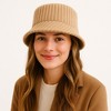 Anna-Kaci Women's Corduroy Bucket Hat Soft Plush Ribbed Texture Warm Winter Hat with Adjustable Fit - 2 of 2