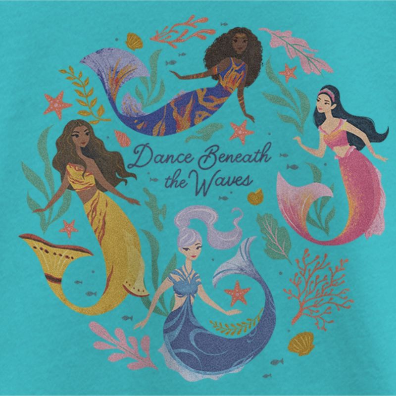 Girl's The Little Mermaid Dance Beneath the Waves T-Shirt, 2 of 5