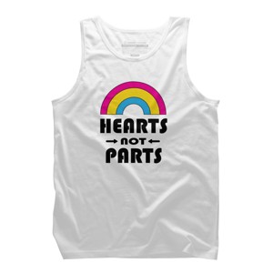 Adult Design By Humans Hearts Not Parts Pride By TheRandom Tank Top - 1 of 2