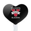 Valdosta Secondary Logo Heart Love Cupcake Picks Toppers Decoration Set of 6 - 2 of 4