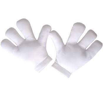 HalloweenCostumes.com   Adult's Giant Cartoon Hand Gloves, White