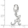 Black Bow Jewelry Sterling Silver Alabama Crimson Tide NCAA Bead Charm - 3 of 4