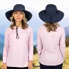 SUN CUBE Wide Brim Sun Hat Adults, Fishing Hats Sun UV Protection, Hiking Bucket Hat Safari Beach Boonie, UPF 50+ - 3 of 4