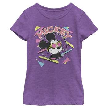 Girl's Mickey & Friends 90s Sunglasses Mickey T-Shirt
