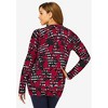 Jessica London Women's Plus Size Fine Gauge Cardigan - 3 of 4