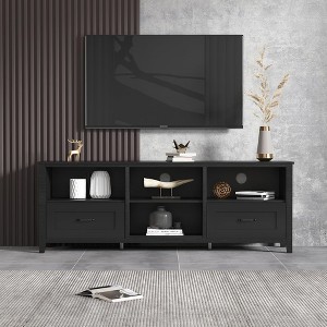 TROPOW TV Stand for TV Up to 70 Inches Entertainment Center Media Console with Drawers Open Shelf Large Storage Space Kitchen Buffet Table - 1 of 4