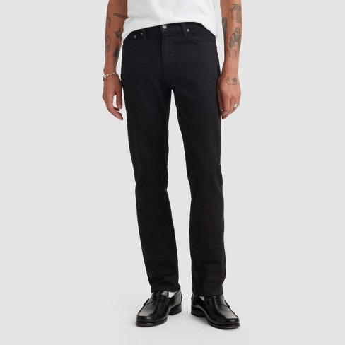 Men's levi's black slim fit jeans online