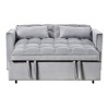 NicBex 3-in-1  Convertible Sofa Bed with Adjustable Backrest,Velvet Loveseat Futon Sofa with Pillows & Pockets for Bedroom,Living Room - 2 of 4