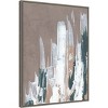 Amanti Art 22" x 30" Shape of Form I by JL Design Framed Canvas Wall Art Gray Wash : Modern Lithograph, Sawtooth Back - 2 of 4