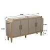Bella Depot 59.84" Industrial Style Accent Cabinet with 4-Door - 3 of 4