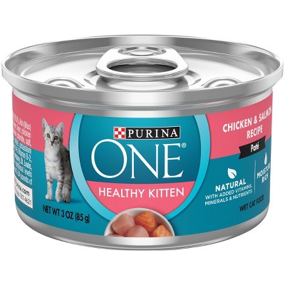 Purina ONE Healthy Kitten Chicken and Salmon Wet Cat Food - 3oz