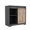 Dolonm  31 Inch Farmhouse Barn Door Bar Cabinet For Living Room, Dining Room - 3 of 4