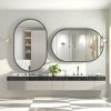 Apmir Oval High-Strength Tempered Glass and Aluminum Alloy Framed French Cleat Mounted Wall Decor Bathroom Vanity Mirror with 5-Year Warranty - 3 of 4