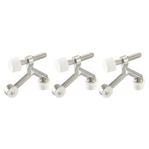 Unique Bargains Zinc Alloy Adjustable Rubber Bumper Tips Door Stopper - 1 of 4