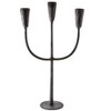 tagltd Cody Black Metal Trident 3 Taper Holder Candlestick Holder 8.75L x 3.25W x 16.0H inches - 2 of 4