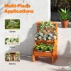 Tangkula 2-Tier Raised Garden Bed with Trellis Wooden Planter Container with 2 Planter Boxes for Climbing Plants Flower Herb Growing - 4 of 4