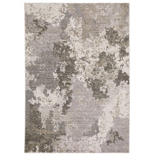 Nirvan Distressed Abstract Indoor Area Rug Ivory - Captiv8e Designs - 1 of 4