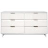 GDFStudio Biljon 55" Modern Glam Double Wide Dresser with 6 Drawers - 2 of 4
