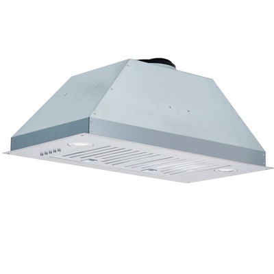 Acekool Convertible Stainless Steel Insert Range Hood with 3-Speed Fan, LED Lighting and Dishwasher-Safe Baffle Filters