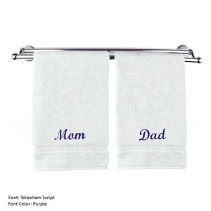 BC BARE COTTON Luxury Hotel & Spa Mom and Dad Towel Set Wedding Engagement - 1 of 4