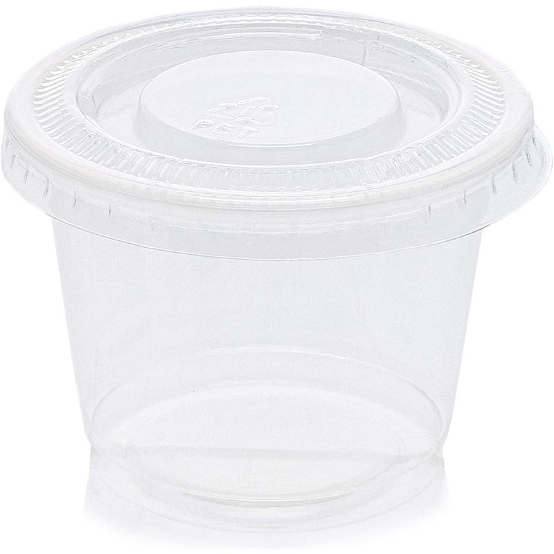 Juvale 500 Pack Disposable 1 Oz Portion Cups with Lids for Sample Tasting, Party Shots, Condiments, Sauces, 5 of 10