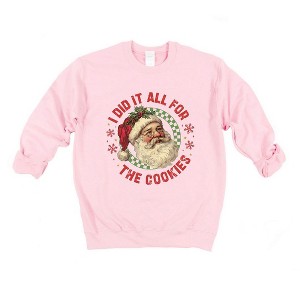Simply Sage Market Women's Graphic Sweatshirt Did It For The Cookies - 1 of 4