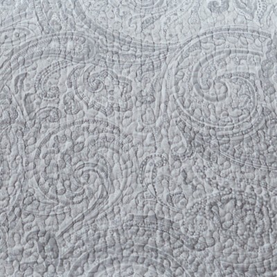 Spruce Grey Cotton Twin Reversible Quilt Set