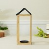 VIP Wood 15 in. Brown Open Air Lantern - 4 of 4