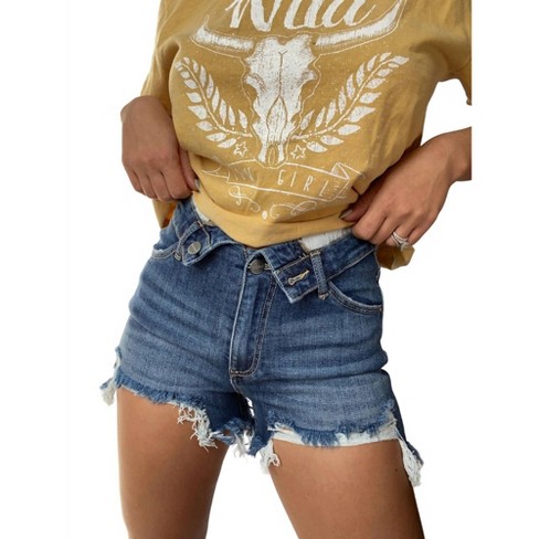 Women s Fold Over Short Shorts Risen Target