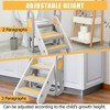Foldable Step Stool for Bathroom Sink, Toddler Adjustable 3 Steps Stool with Handles, Kids Step Stool for Kitchen Counter, Toilet Potty Training - 3 of 4