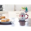 100 North Chubby White Snowman with Black Top Hat Christmas Character 17 ounce Glossy Ceramic Coffee Tea Cup Mug For Your Favorite Morning Brew - 3 of 4