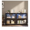 Bookshelf with Smart LED Light Open Display Shelves for Books Storage Organizer for Home Office - 3 of 4