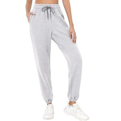 Women's Casual Baggy Sweatpants Cinch Bottom Comfy Lounge Pants Drawstring Joggers with Pockets