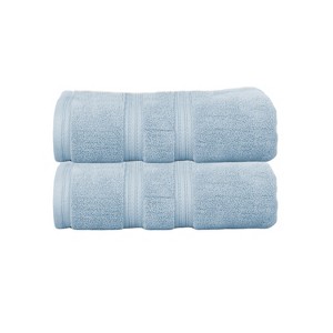 Home Weavers Elegance Essentials 550GSM 100% Cotton Zero Twist Super Absorbent Bath Towel Set - 1 of 4