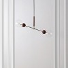 Rocky 2 Light 35.3" Pendant - PND4183 - Dark Walnut/Nickel - Safavieh - 3 of 4