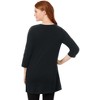 Woman Within Plus Size Perfect Three-Quarter-Sleeve Scoopneck Tunic - 3 of 4