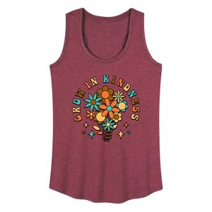 Women's - Instant Message - Grow In Kindness Graphic Racerback Tank - 1 of 4