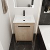 ChicFurnit Bathroom Vanities Modern Vanity with Sleek Design and Ample Storage for Bathroom Spaces, Brown,24”*18.31”*34.25" - 4 of 4
