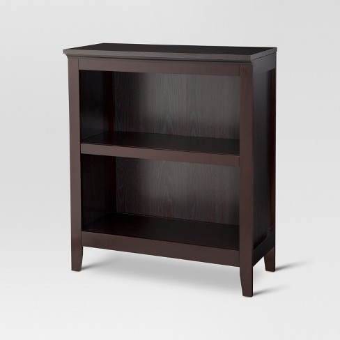 2 shelf bookcase black