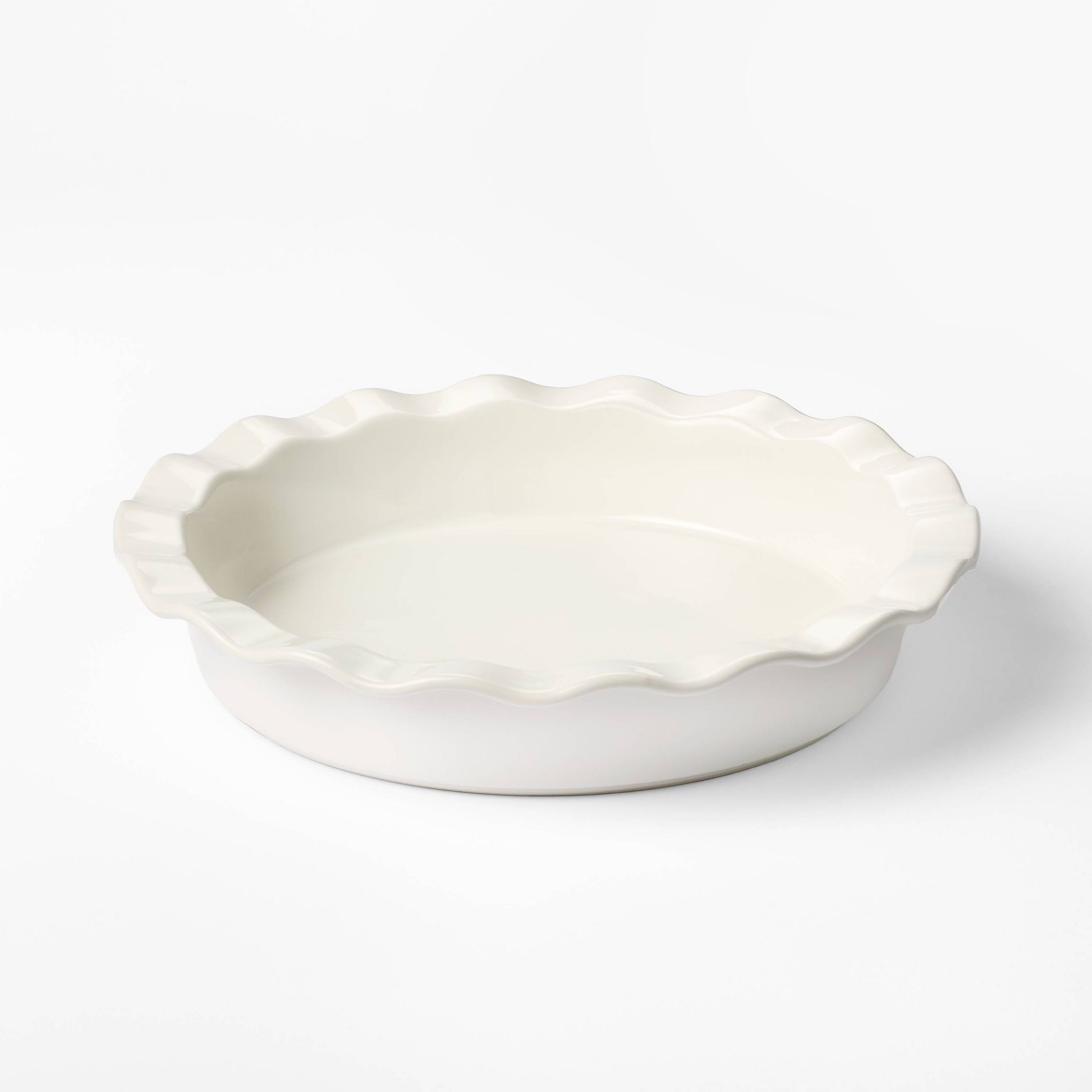 40oz Stoneware Ruffle Pie Dish - Figmint™