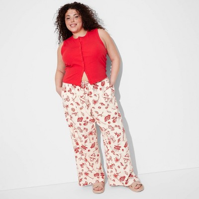 Women's Pull-On Linen Pants - Wild Fable™