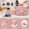 3pcs Kids Couch Toddler Couch, Modular Kids Play Couch for Playroom Convertible Sofa Foam Play Couch, Removable Cover - 4 of 4