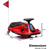 24V Electric Drifting Go Kart for Kids, Ride-On Drift Car with 360° Spin, Dual Speed Modes, Music & LED Lights, Safe Drift Kart Toy for Ages 3-8 - 2 of 4