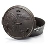 Petromax Cast Iron Dutch Oven for Cooking or Baking Outdoors Over Campfire or in the Home, Pre-Seasoned Cookware Heats Evenly, Flat Base, 5.8 Qt - 2 of 4